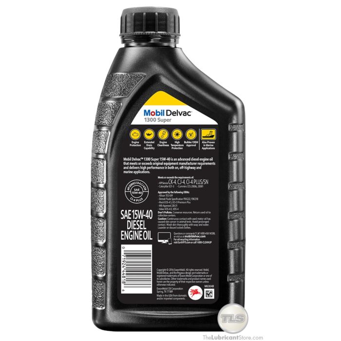 Mobil Delvac 1300 Super 15W40 (Case - 6 Quarts)