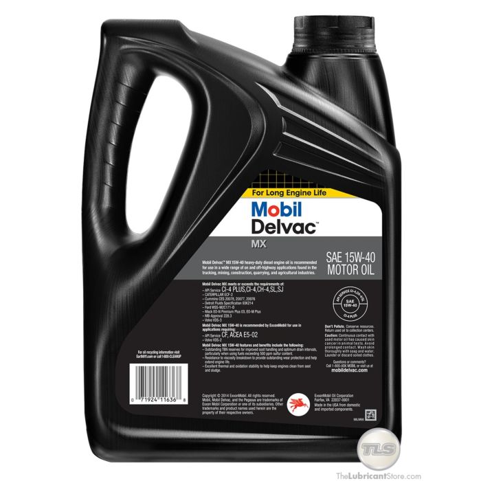 Mobil Delvac MX 15W40 (Case of 4 - 1 Gallon Containers)