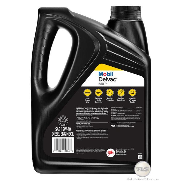 Mobil Delvac MX F2 15W-40 (4X 1 GAL)
